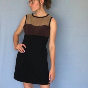 true vintage color block dress
